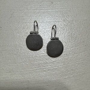 Vintage Silpada Silver Disk Earrings